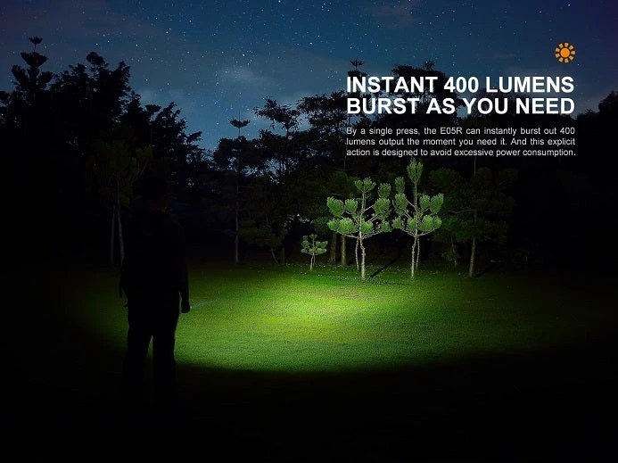 Fenix E05R 400 Lumens Mini Rechargeable Flashlight Flashlights 5 Fenix E05R 400 Lumens Mini Rechargeable Flashlight Flashlights