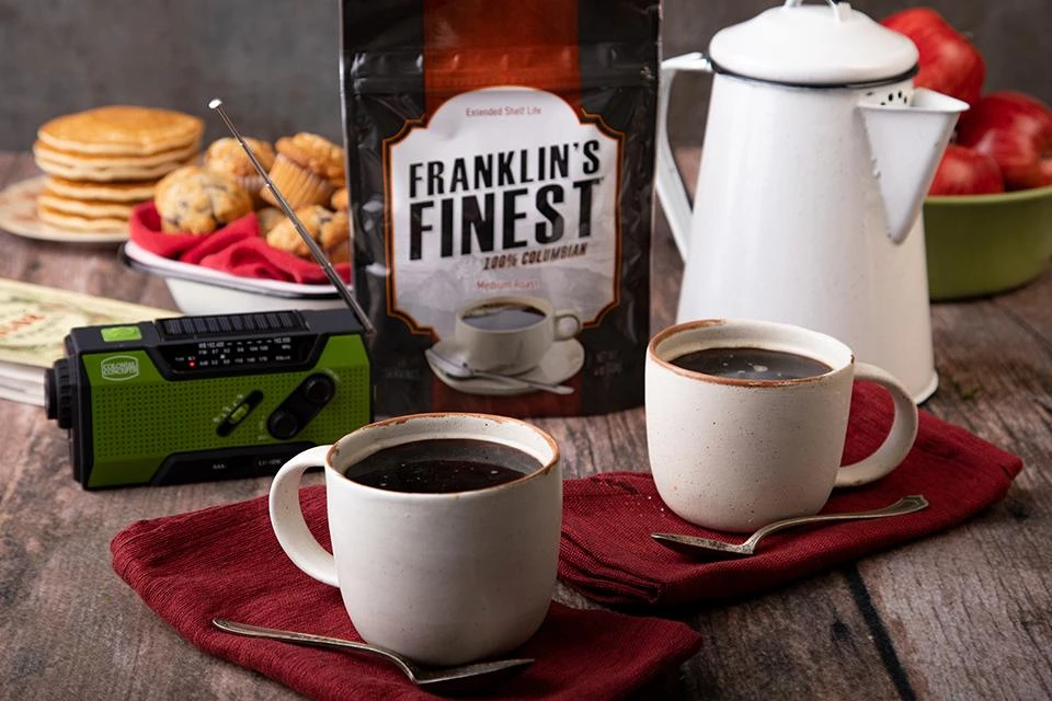 Franklin's Finest Survival Coffee (720 Servings, 1 Bucket) Food & Food Storage 6 Franklin's Finest Survival Coffee (720 Servings, 1 Bucket) Food & Food Storage