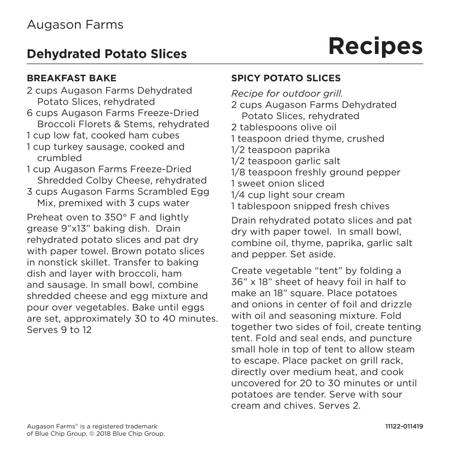 Augason Farms Dehydrated Potato Slices 8 Augason Farms Dehydrated Potato Slices