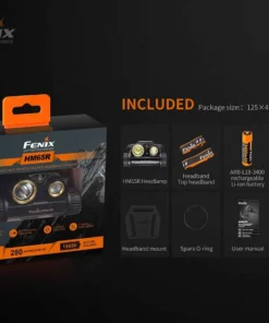 Fenix HM65R Rechargeable Headlamp + E-Lite Combo Headlamps