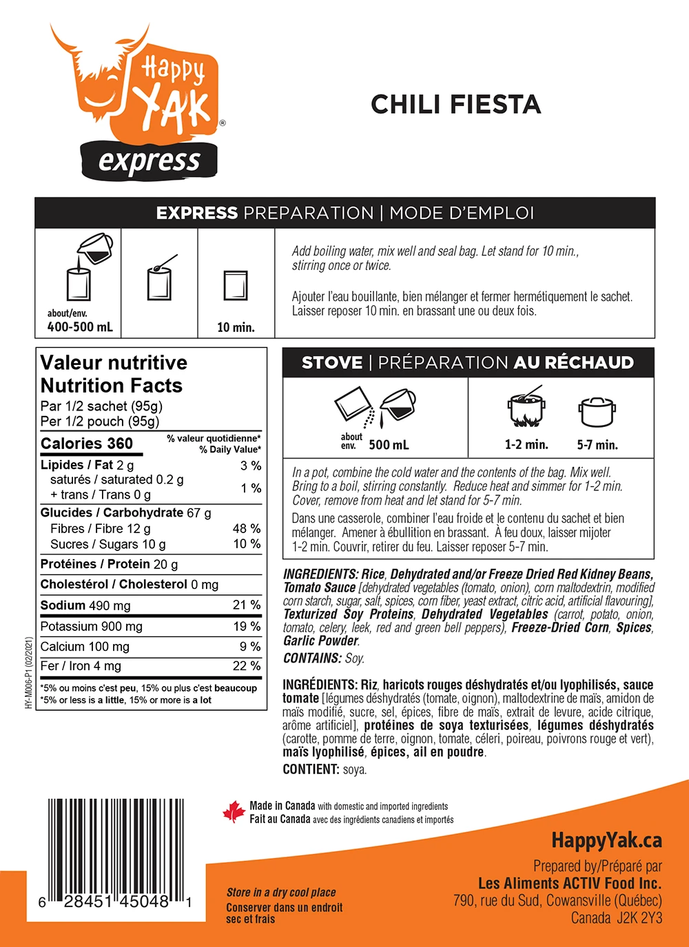 Food & Food Storage Happy Yak Vege-Sport Kit 7 Food & Food Storage Happy Yak Vege-Sport Kit