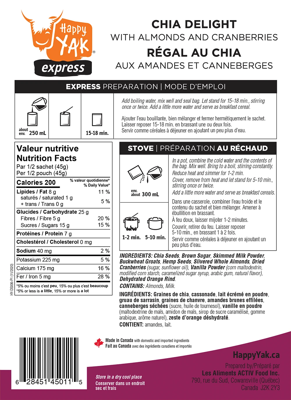 Food & Food Storage Happy Yak Vege-Sport Kit 3 Food & Food Storage Happy Yak Vege-Sport Kit