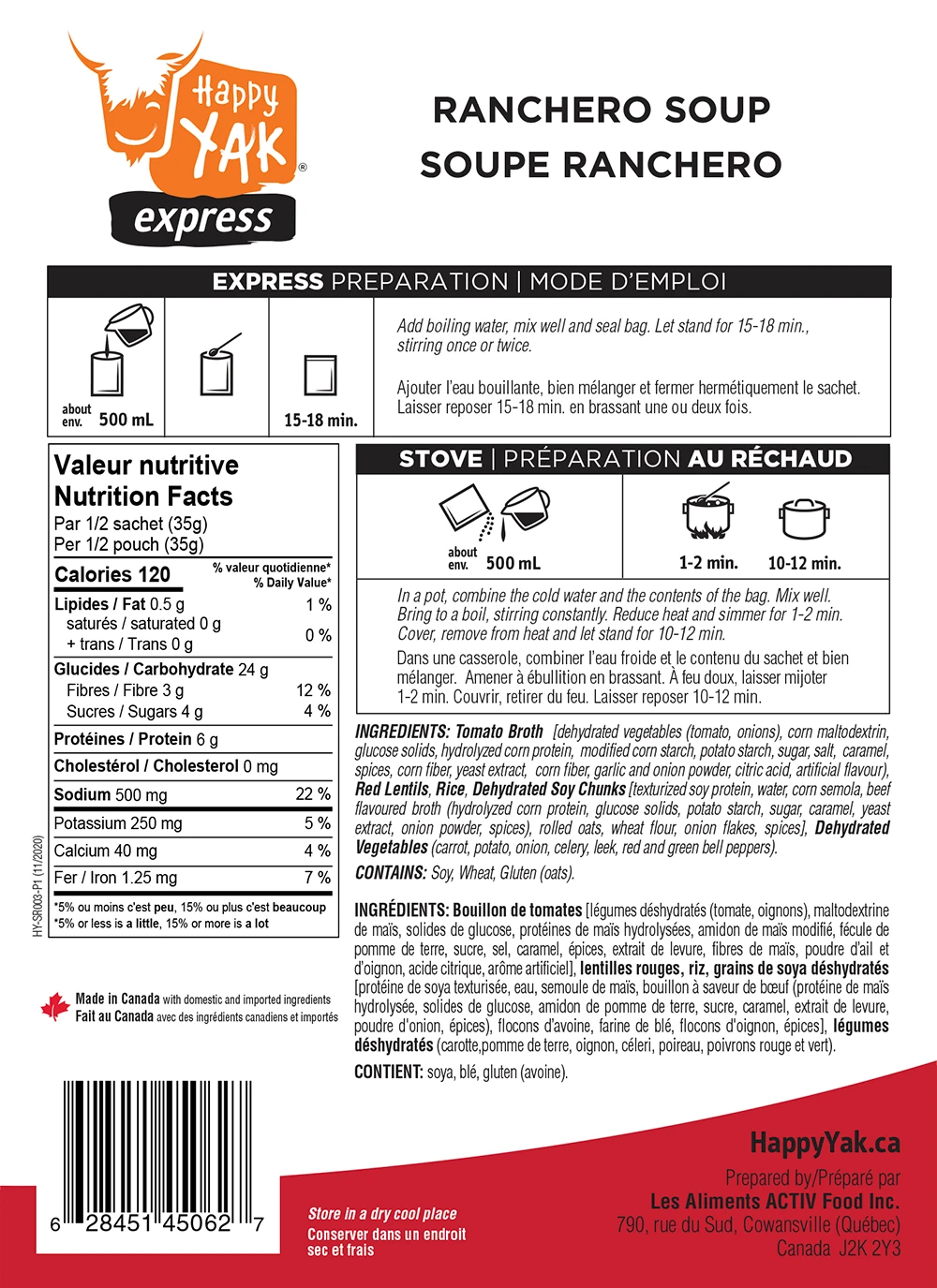 Food & Food Storage Happy Yak Vege-Sport Kit 5 Food & Food Storage Happy Yak Vege-Sport Kit