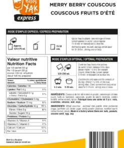 HAPPY YAK MERRY BERRY COUSCOUS