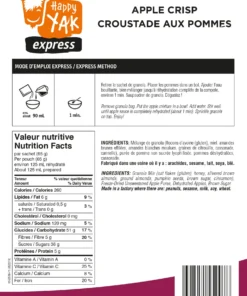 HAPPY YAK APPLE CRISP