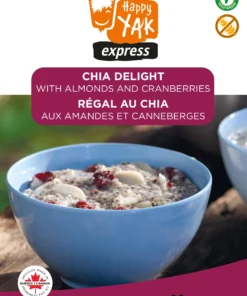 Happy Yak Chia Delight With Almonds And Cranberries