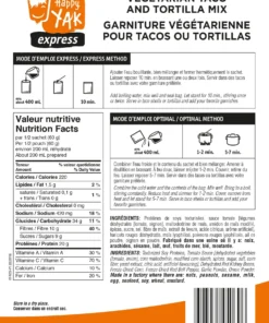 Food & Food Storage Happy Yak Vegetarian Taco Or Tortilla Mix 4 Food & Food Storage Happy Yak Vegetarian Taco Or Tortilla Mix