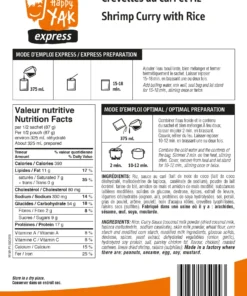 HAPPY YAK SHRIMP CURRY WITH RICE