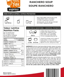 Food & Food Storage HAPPY YAK RANCHERO SOUP