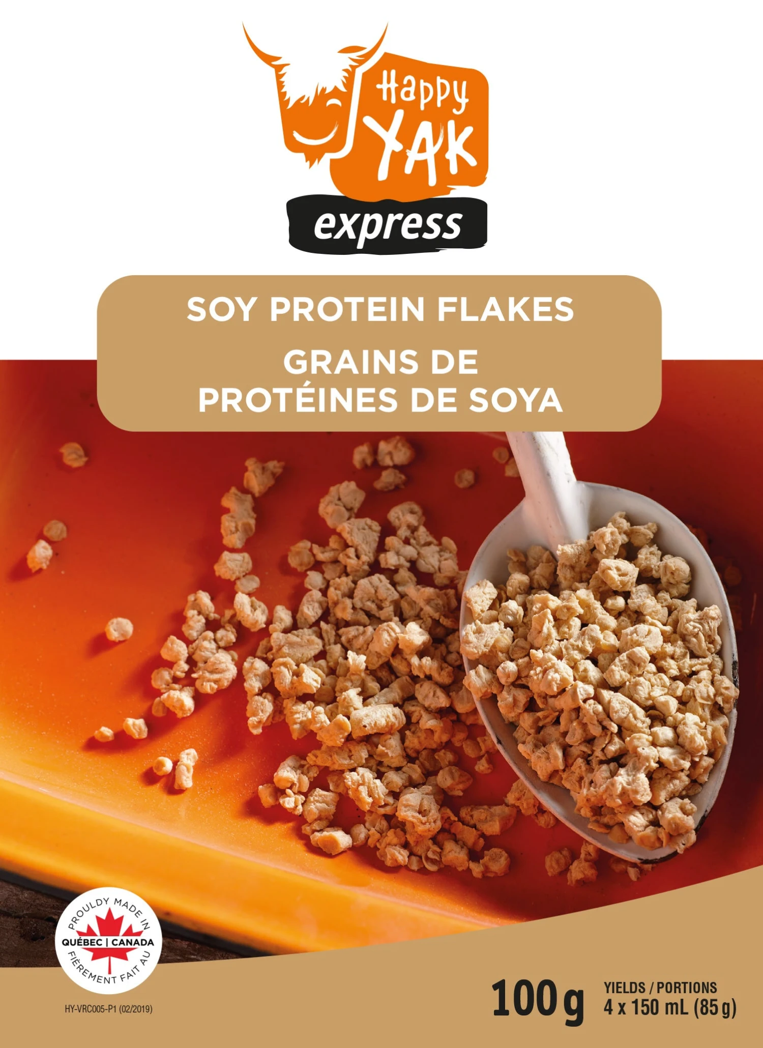 HAPPY YAK SOY PROTEIN FLAKES Food & Food Storage 1 HAPPY YAK SOY PROTEIN FLAKES Food & Food Storage