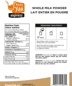 Food & Food Storage HAPPY YAK WHOLE MILK POWDER