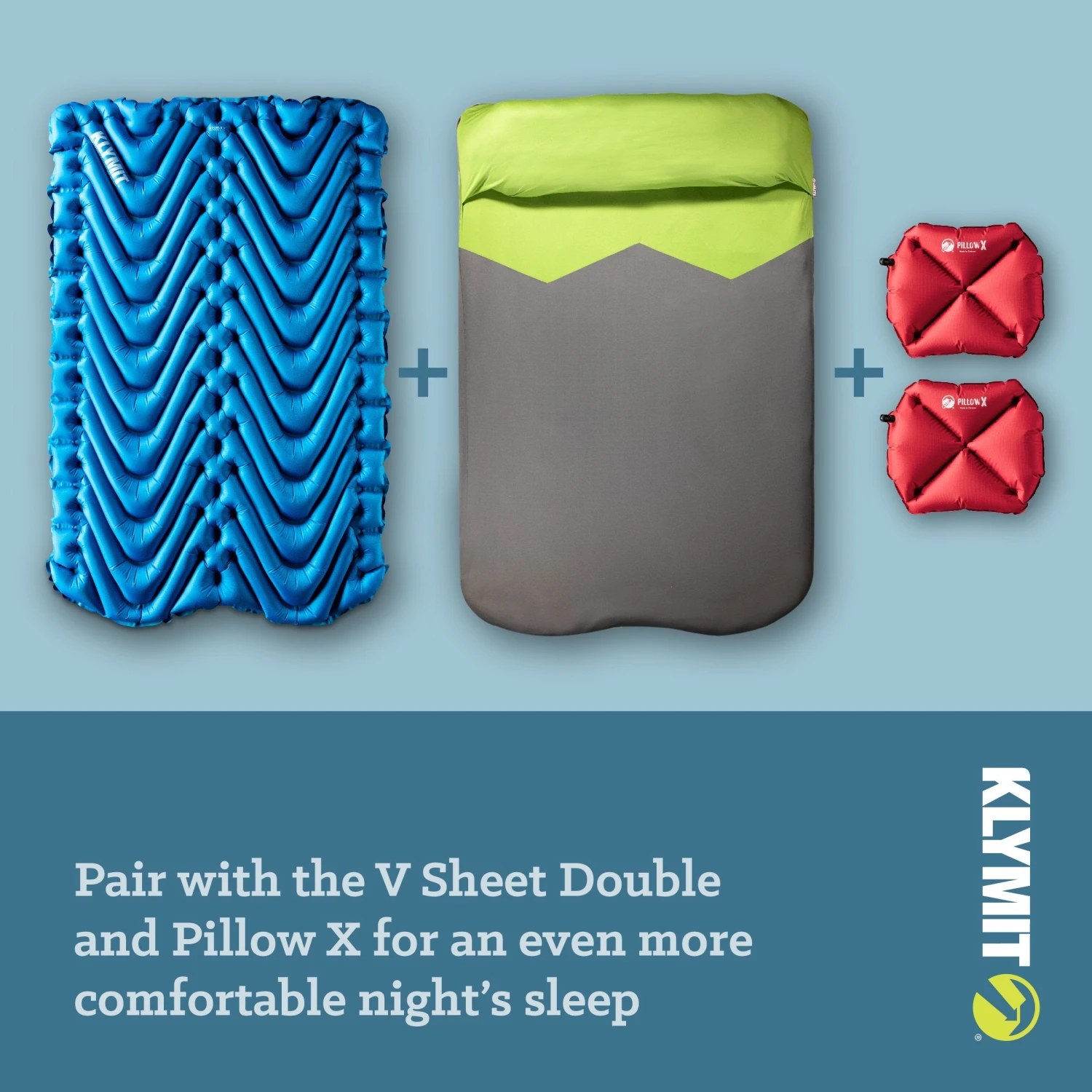 Sleeping Bags & Pads Klymit Double V Sleeping Pad 4 Sleeping Bags & Pads Klymit Double V Sleeping Pad