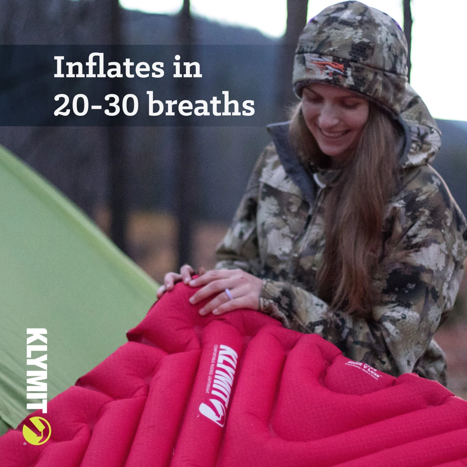 Camping & Hunting Klymit Insulated Static V Luxe Sleeping Pad 22 Camping & Hunting Klymit Insulated Static V Luxe Sleeping Pad