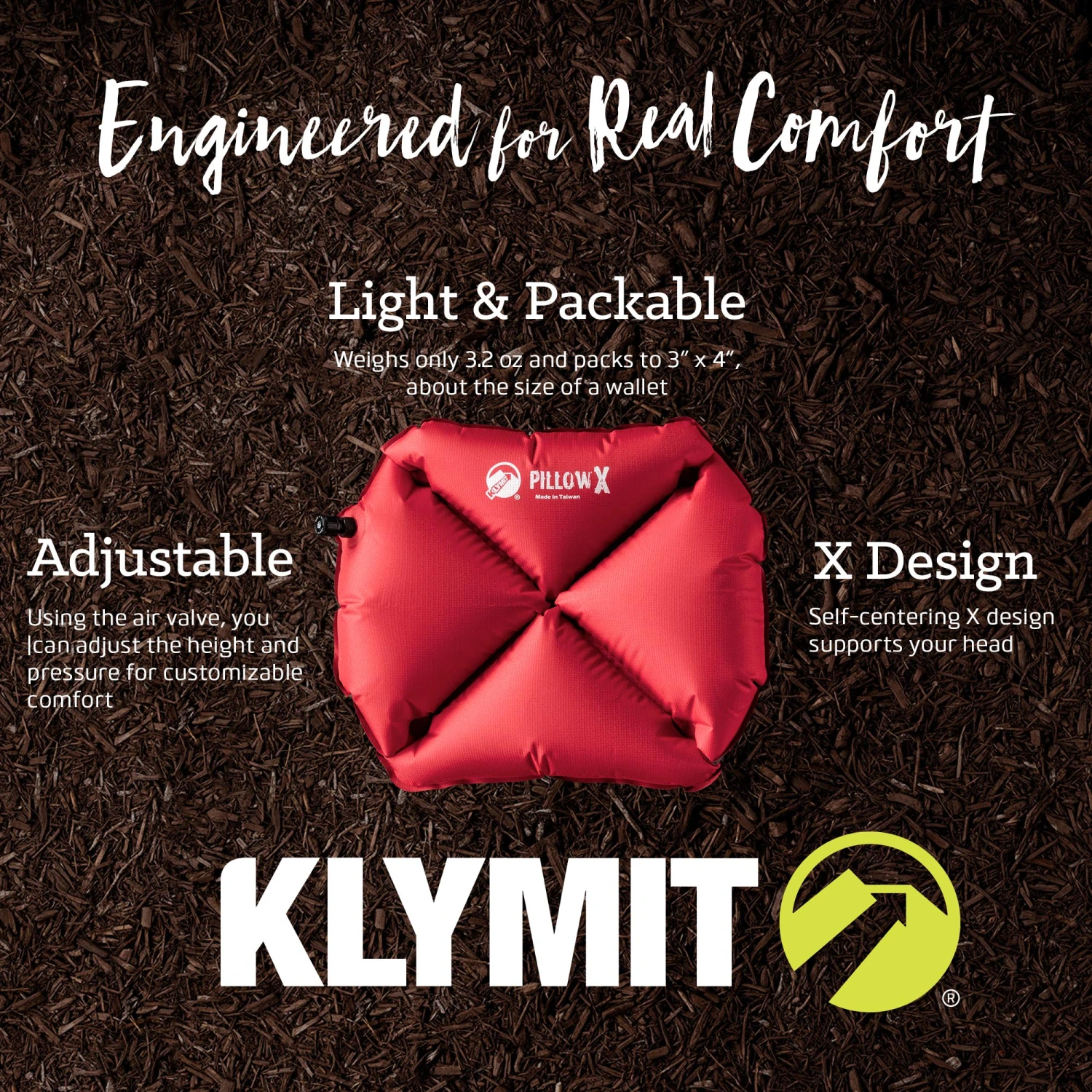 Camping & Hunting Klymit Pillow X 4 Camping & Hunting Klymit Pillow X