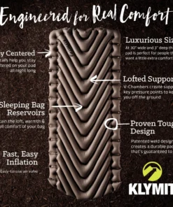 Camping & Hunting Klymit Static V Luxe Sleeping Pad 10 Camping & Hunting Klymit Static V Luxe Sleeping Pad