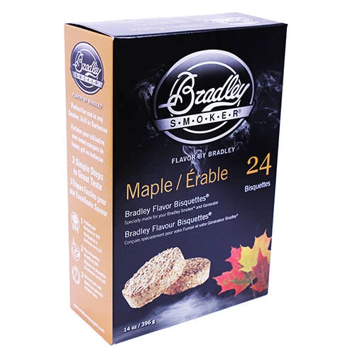 Bradley Maple Wood Bisquettes - 24pk 1 Bradley Maple Wood Bisquettes - 24pk