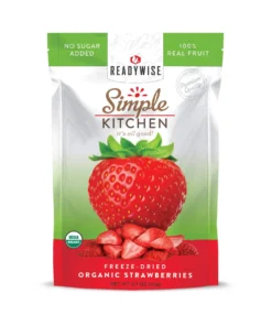 ReadyWise Simple Kitchen Organic Freeze-Dried Strawberries - 6 Pack Food & Food Storage