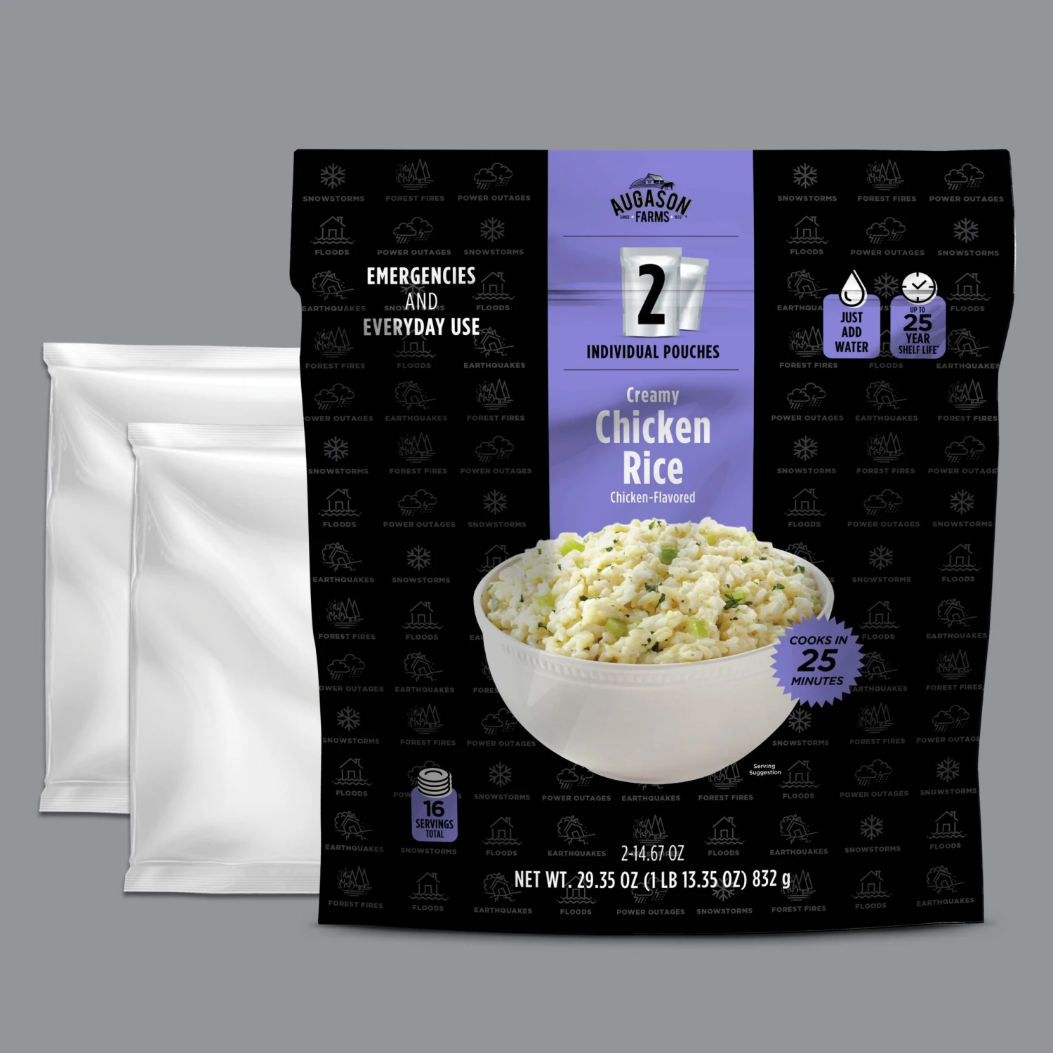 Food & Food Storage Augason Farms Creamy Chicken Rice Super Pouch 3 Food & Food Storage Augason Farms Creamy Chicken Rice Super Pouch