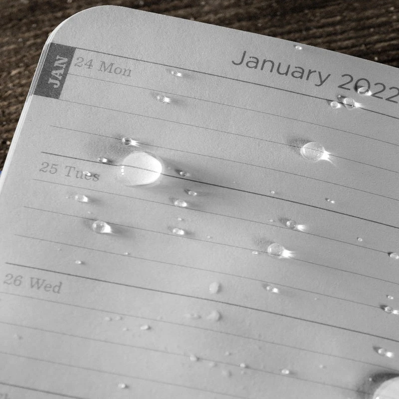 Rite In The Rain Weatherproof Black 2022 Pocket Calendar- 3.5" X 5.5" 3 Rite In The Rain Weatherproof Black 2022 Pocket Calendar- 3.5" X 5.5"