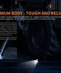 Flashlights FENIX PD40R V2.0 3000 LUMENS RECHARGEABLE FLASHLIGHT