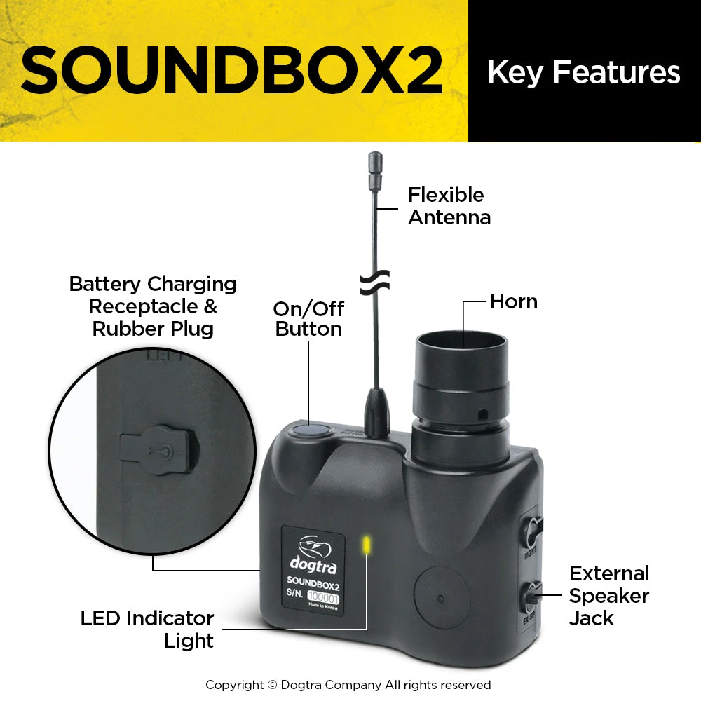 DOGTRA SOUND BOX 2 Dogs 2 DOGTRA SOUND BOX 2 Dogs