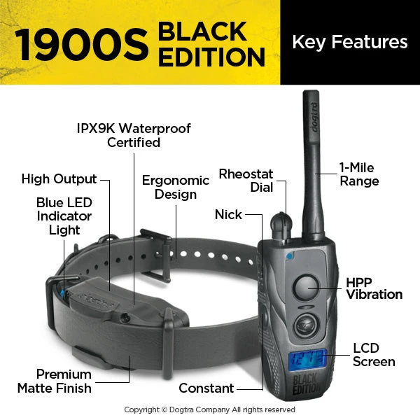 DOGTRA 1900S TRAINING SYSTEM- BLACK EDITION 4 DOGTRA 1900S TRAINING SYSTEM- BLACK EDITION
