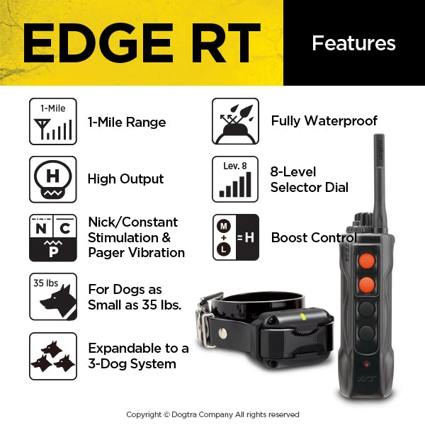 DOGTRA EDGE RT TRAINING SYSTEM Dogs 2 DOGTRA EDGE RT TRAINING SYSTEM Dogs