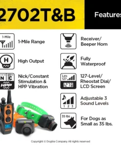 Dogtra 2702T&B 2-Dog Training And Beeper System