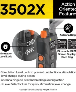 DOGTRA 3502X 2-DOG TRAINING SYSTEM 11 DOGTRA 3502X 2-DOG TRAINING SYSTEM