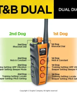 Dogs Dogtra T&B Dual 2-Dog Training And Beeper System 12 Dogs Dogtra T&B Dual 2-Dog Training And Beeper System