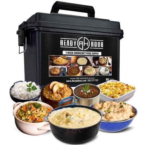 Ready Hour 1-Week Food Supply Ammo Can 1 Ready Hour 1-Week Food Supply Ammo Can