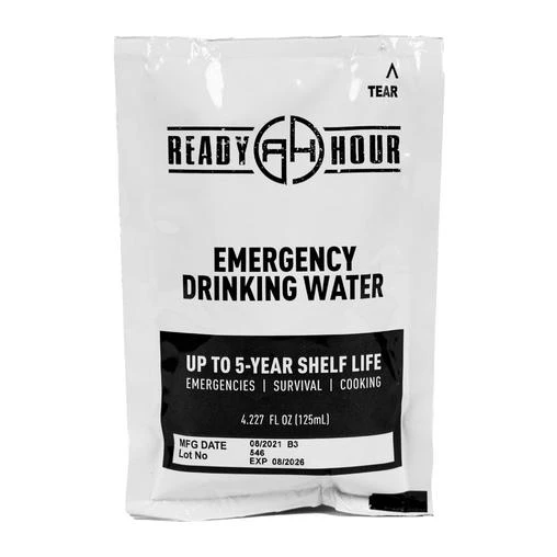 Drinks Ready Hour Emergency Water Pouch Case (64 Pouches) 1 Drinks Ready Hour Emergency Water Pouch Case (64 Pouches)