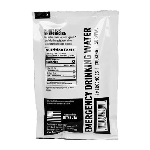 Drinks Ready Hour Emergency Water Pouch Case (64 Pouches) 2 Drinks Ready Hour Emergency Water Pouch Case (64 Pouches)