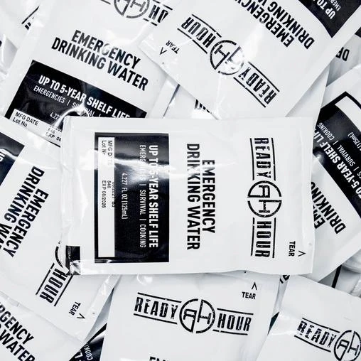 Drinks Ready Hour Emergency Water Pouch Case (64 Pouches) 5 Drinks Ready Hour Emergency Water Pouch Case (64 Pouches)