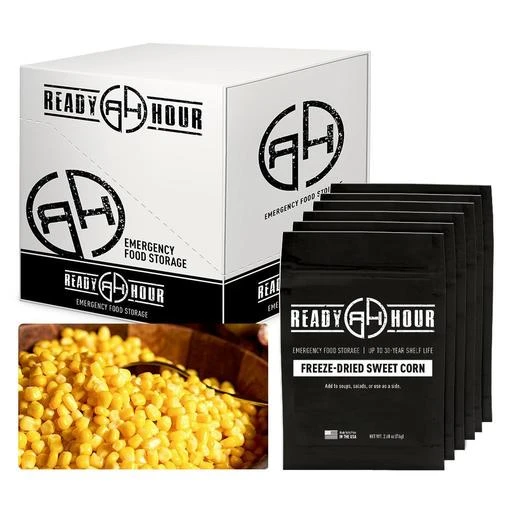 Vegetables Ready Hour Freeze-Dried Corn Case Pack 1 Vegetables Ready Hour Freeze-Dried Corn Case Pack