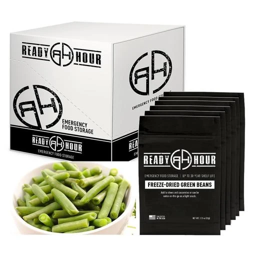 Vegetables Ready Hour Freeze-Dried Green Beans Case 1 Vegetables Ready Hour Freeze-Dried Green Beans Case