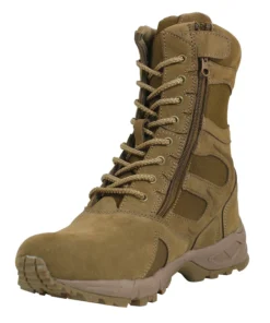 Rothco Forced Entry 8" Deployment Boots With Side Zipper - Coyote Brown