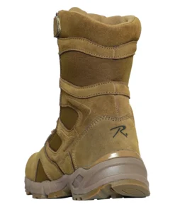 Rothco Forced Entry 8" Deployment Boots With Side Zipper - Coyote Brown
