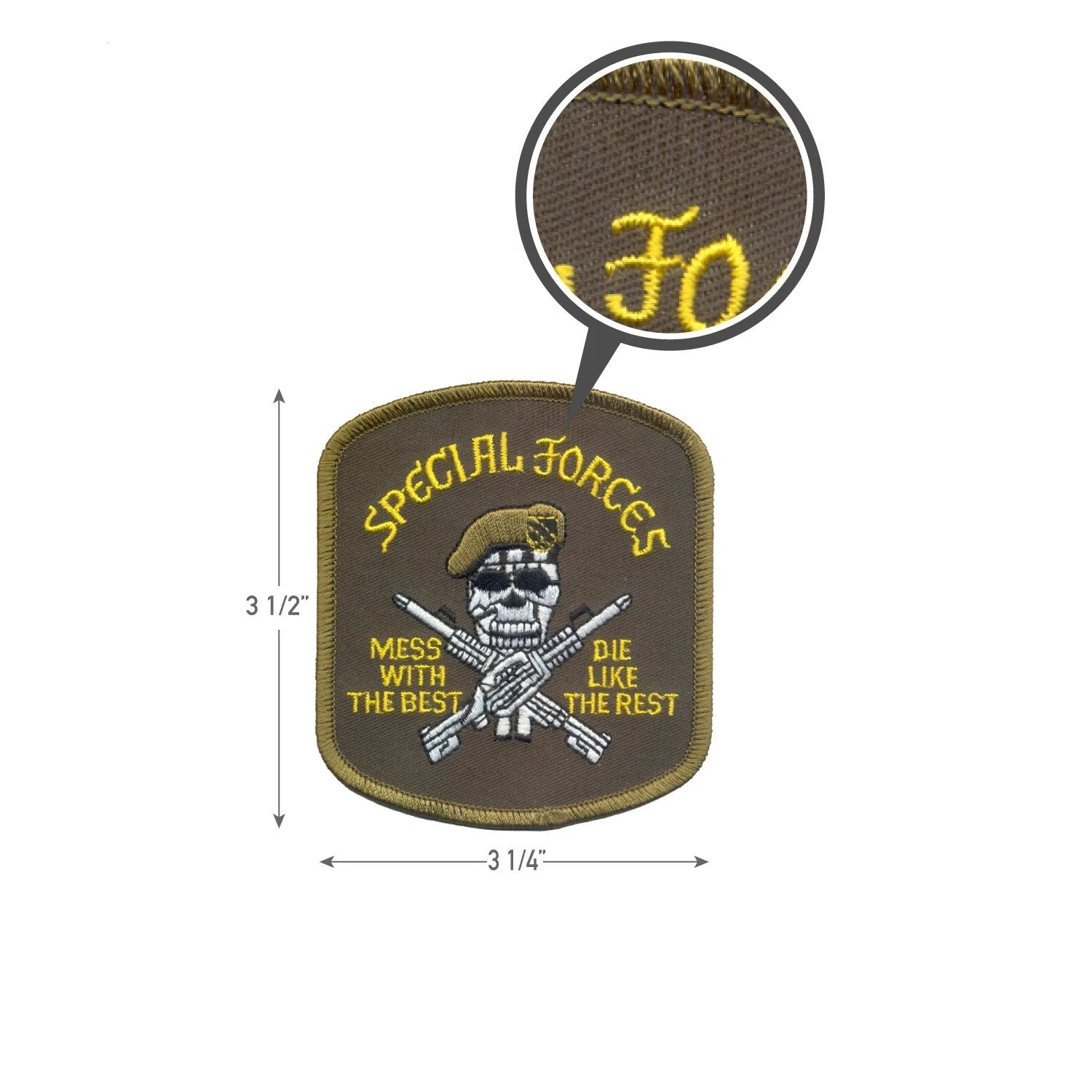 Rothco Special Forces Mess With The Best Patch 2 Rothco Special Forces Mess With The Best Patch