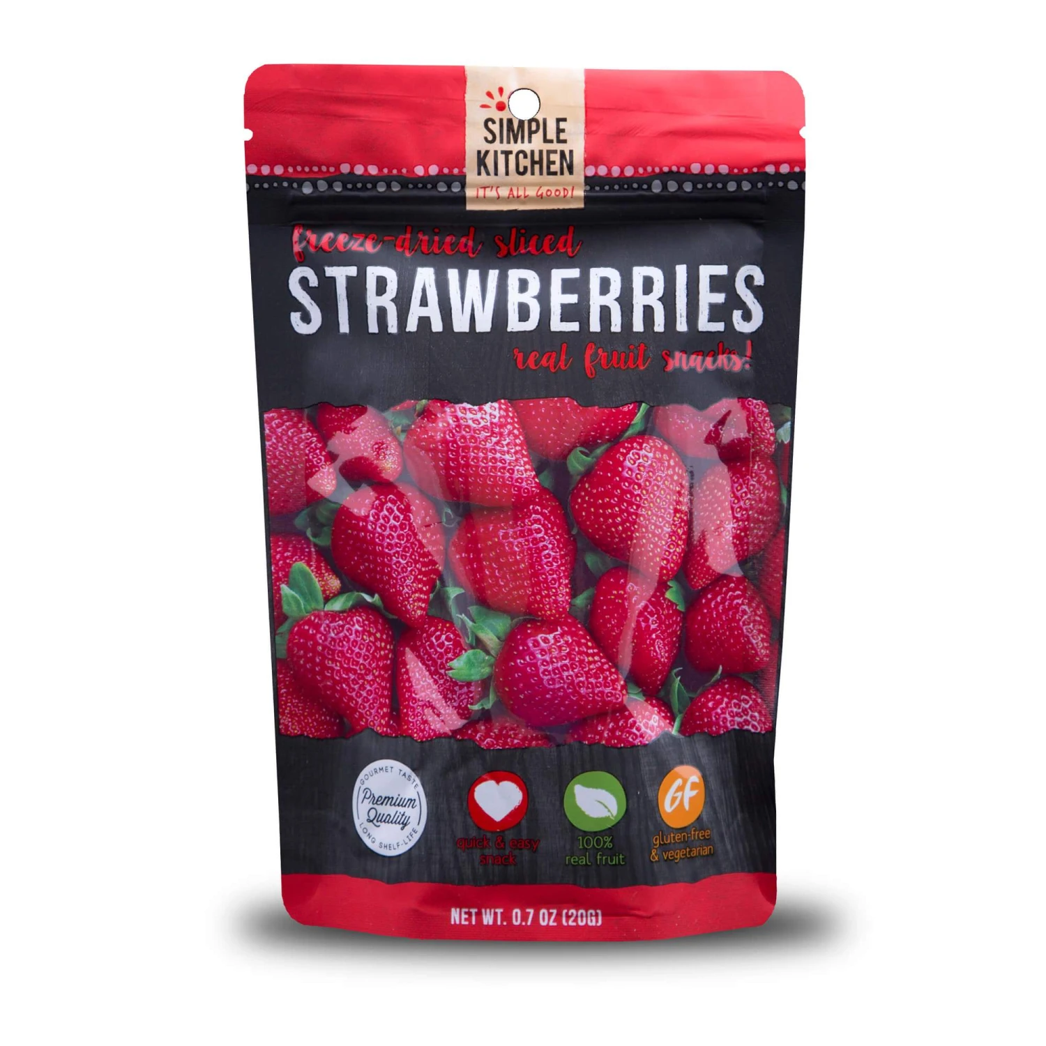 ReadyWise Simple Kitchen Freeze-Dried Strawberries - 6 Pack 2 ReadyWise Simple Kitchen Freeze-Dried Strawberries - 6 Pack