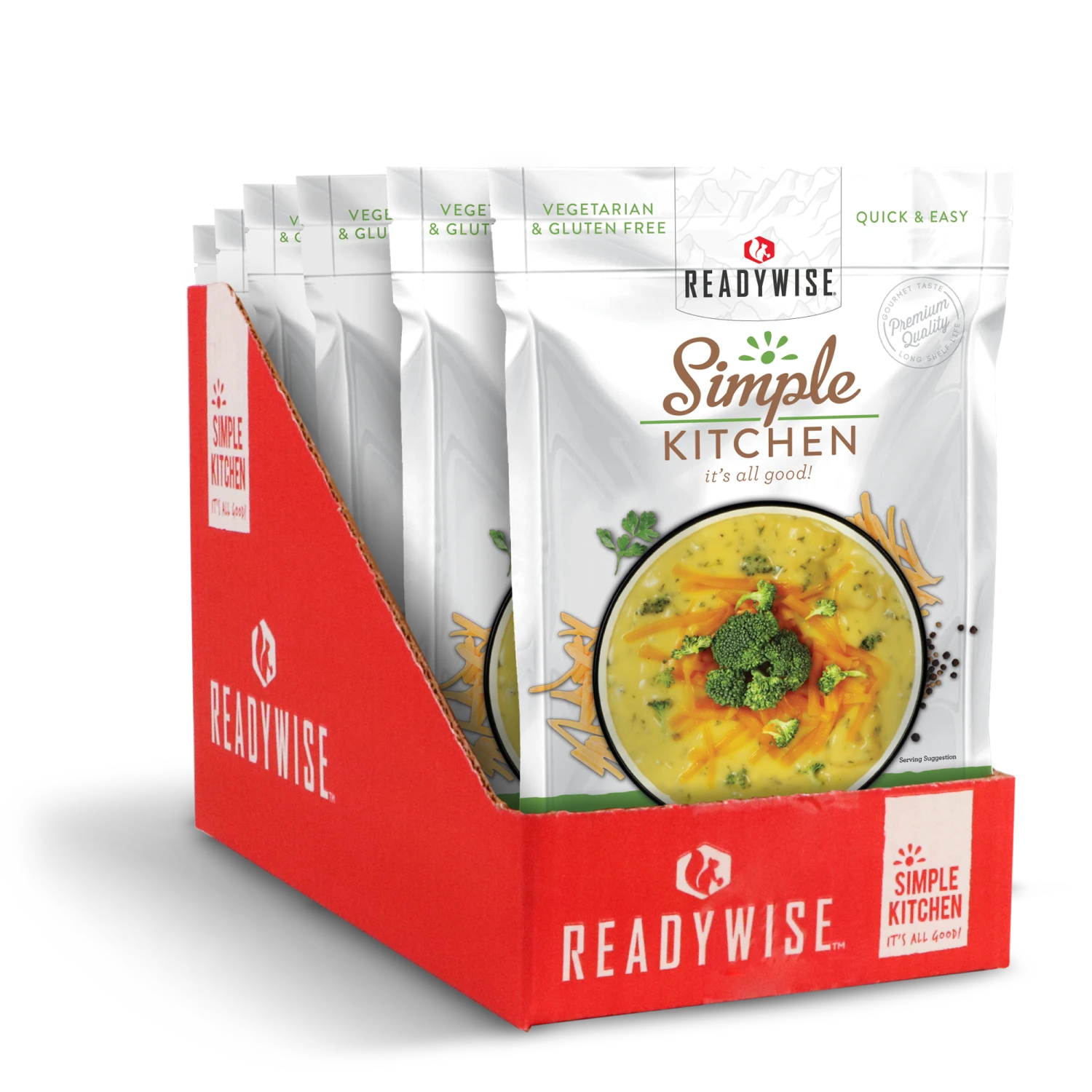 ReadyWise Simple Kitchen Creamy Cheddar Broccoli Soup - 6 Pack 1 ReadyWise Simple Kitchen Creamy Cheddar Broccoli Soup - 6 Pack