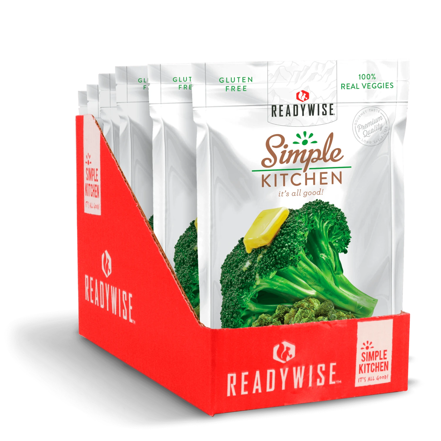 ReadyWise Simple Kitchen Buttered Broccoli - 6 Pack 1 ReadyWise Simple Kitchen Buttered Broccoli - 6 Pack