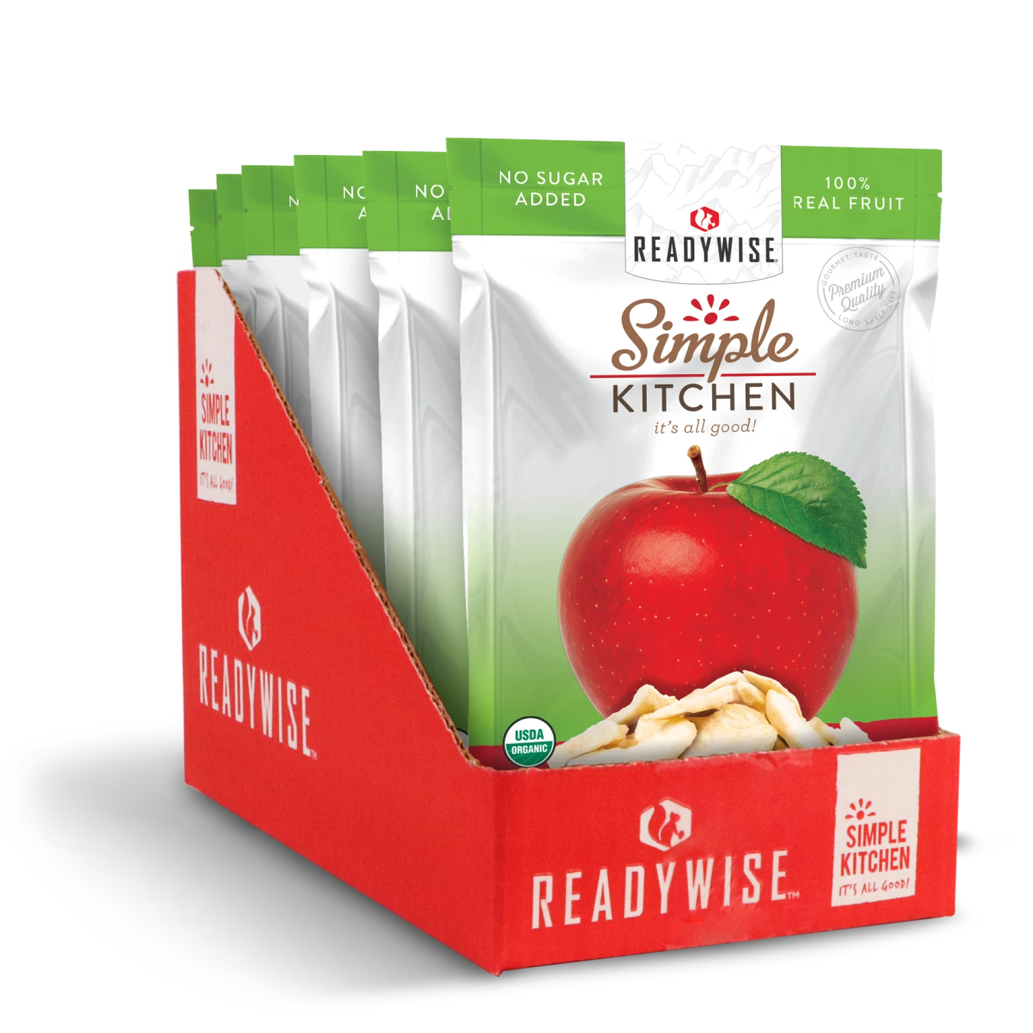 ReadyWise Food & Food Storage Simple Kitchen Organic Freeze-Dried Apples - 6 Pack 1 ReadyWise Food & Food Storage Simple Kitchen Organic Freeze-Dried Apples - 6 Pack
