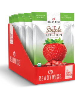 ReadyWise Simple Kitchen Organic Freeze-Dried Strawberries - 6 Pack Food & Food Storage