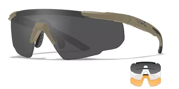 Wiley X Saber Advanced Sunglasses - Matte Tan Frame With Changeable Lenses 1 Wiley X Saber Advanced Sunglasses - Matte Tan Frame With Changeable Lenses