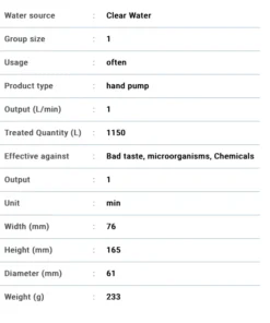 Water Katadyn Hiker Pro Transparent 5 Water Katadyn Hiker Pro Transparent