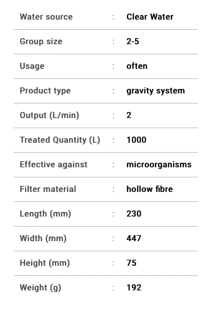 Katadyn BeFree Gravity Water Filtration System 3L 6 Katadyn BeFree Gravity Water Filtration System 3L