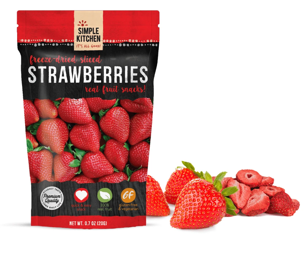 ReadyWise Simple Kitchen Freeze-Dried Strawberries - 6 Pack 1 ReadyWise Simple Kitchen Freeze-Dried Strawberries - 6 Pack