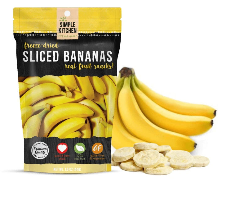 ReadyWise Simple Kitchen Freeze-Dried Bananas - 6 Pack Food & Food Storage 1 ReadyWise Simple Kitchen Freeze-Dried Bananas - 6 Pack Food & Food Storage