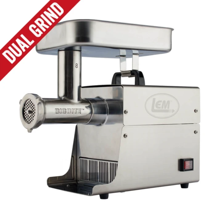 LEM DUAL GRIND #8 BIG BITE MEAT GRINDER - 0.5HP 1 LEM DUAL GRIND #8 BIG BITE MEAT GRINDER - 0.5HP